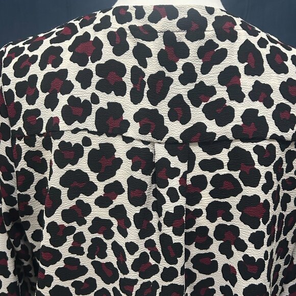 Michael Kors leopard print pullover blouse, medium - Picture 4 of 9